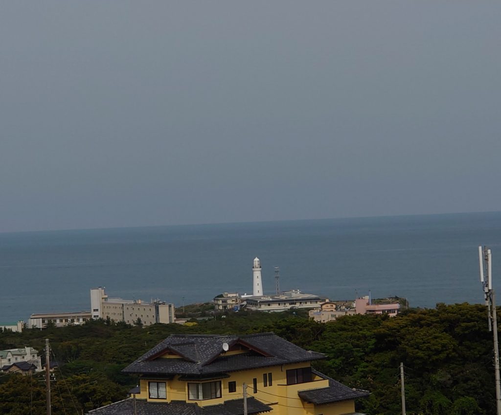 展望館から見る犬吠埼の灯台
